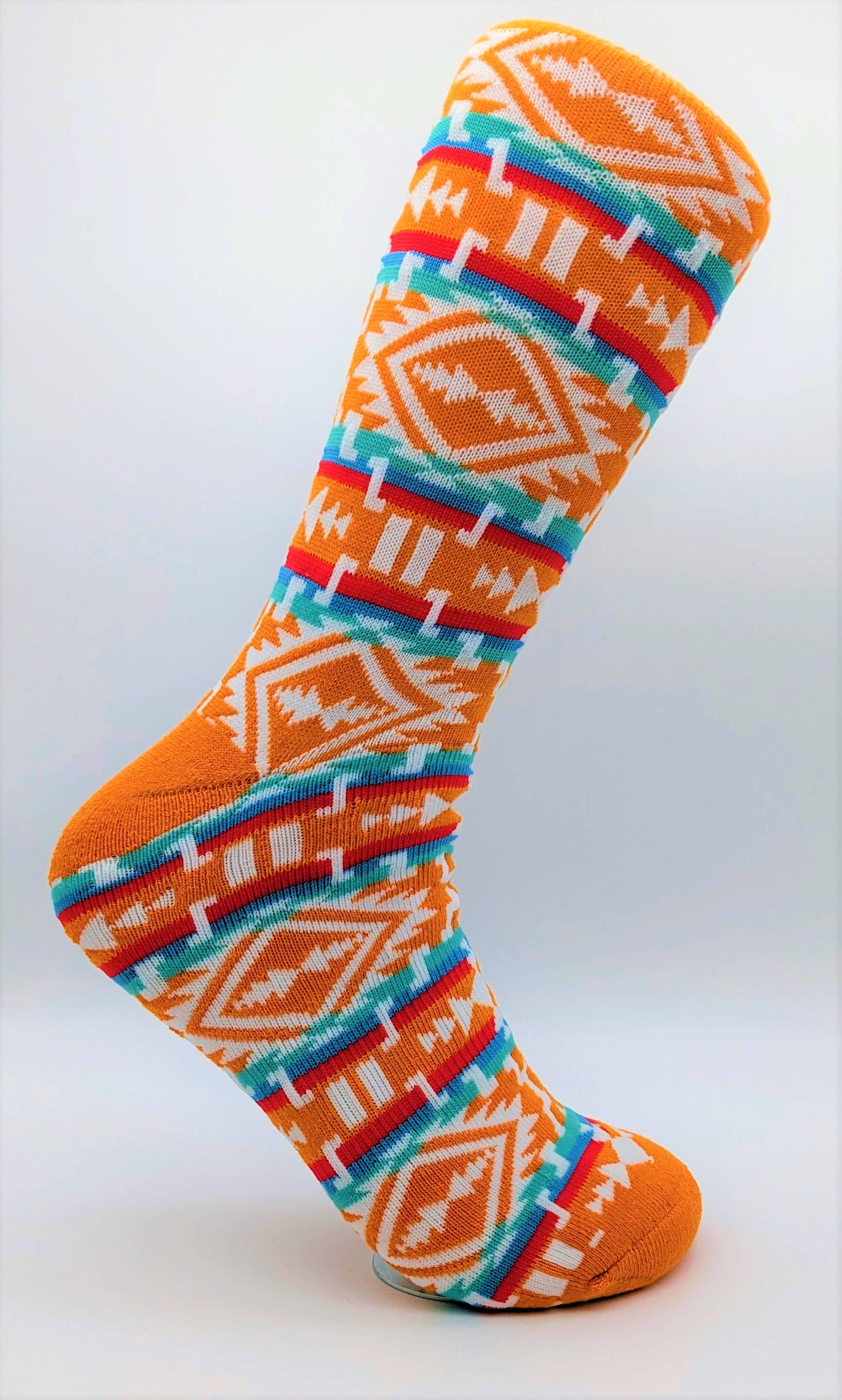 Flag Matrix Inc - Wholesale Socks - Unisex - Native Socks 9  - Sunset Tribal Design1
