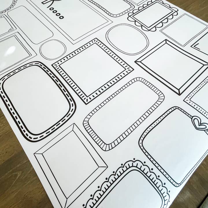 Party in a pinch - Wholesale Coloring Tablecloth - Kids & Baby - Thankful Frames Coloring Table Runner| Thanksgiving9