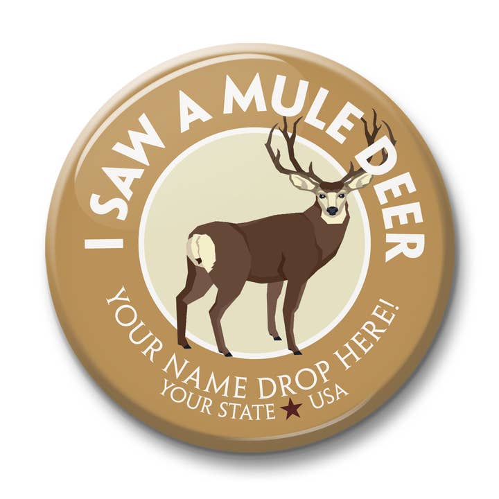 See Saw Badge - I Saw a Mule Deer for wholesale by Channel Craft