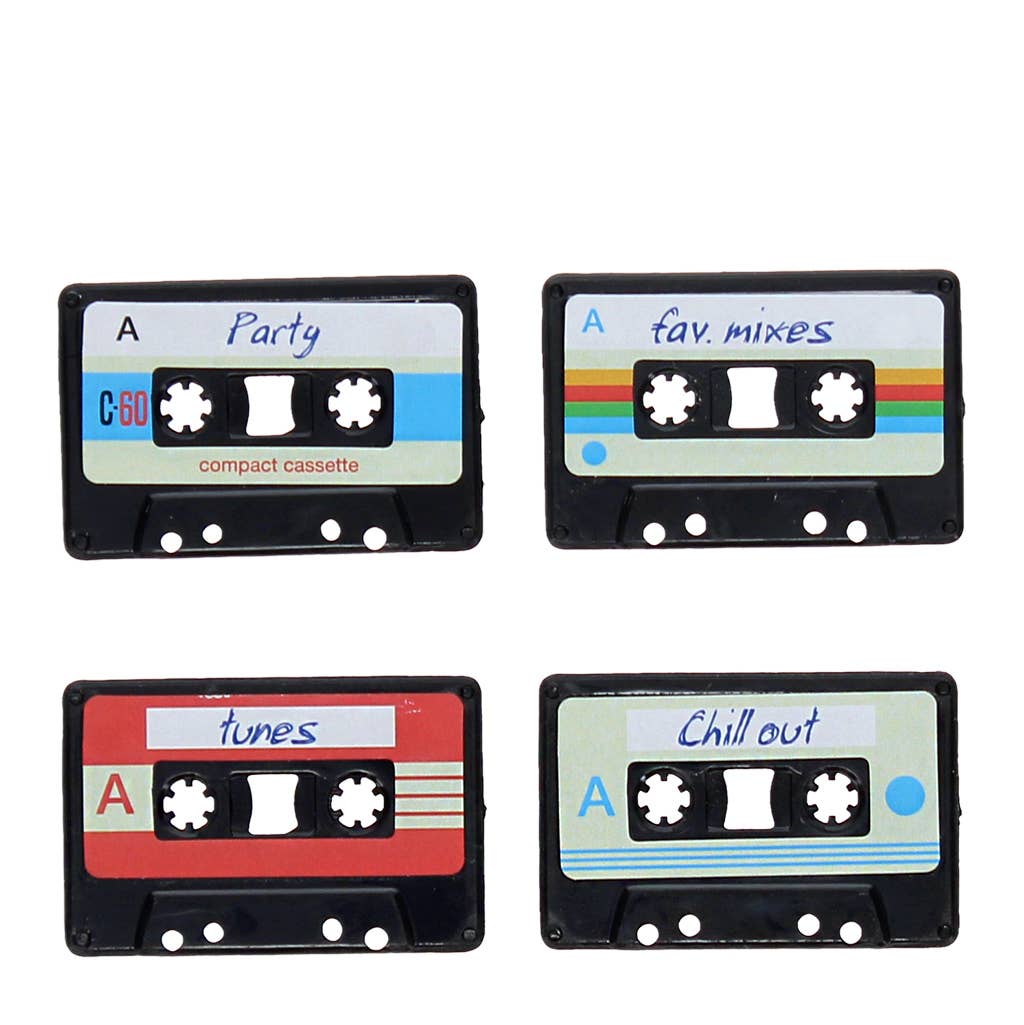 Rex B2B - UK – wholesale Magnet – Mini music magnets (set of 4) - Cassette1