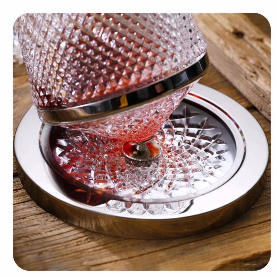 Cork Pops Inc - Wholesale Decanter - Revolving wine or spirits decanter, 350 degree revolution2