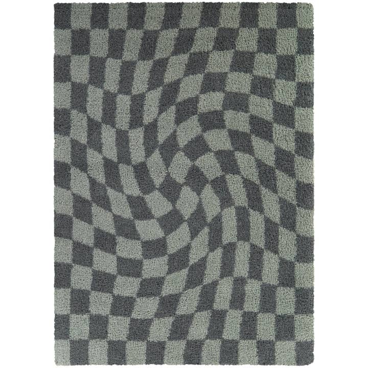 Balta Rugs - Wholesale Area Rug - Luther Modern Checkered Shag Area Rug8