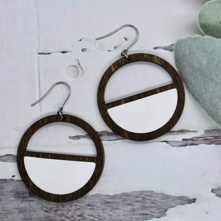 Timber + Hide - 1.5" Smooth White Round Droplet for wholesale by The Pink Antler Accessory Co.