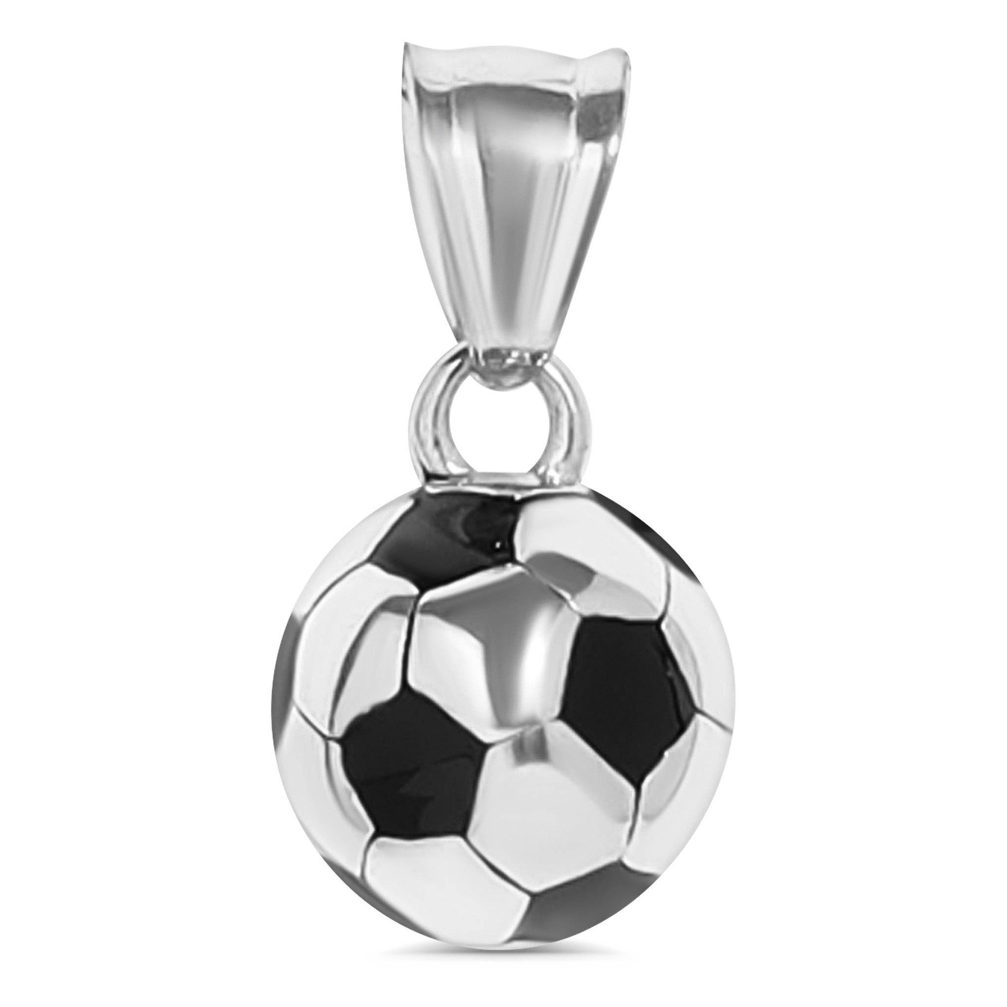 WJW - Wholesale Individual Charm/Pendant - 18K Gold PVD Stainless Steel 3D Soccer Ball Charm1