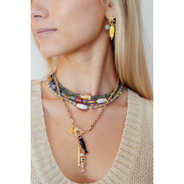 Good Day Fishing Cord Necklace for wholesale by Taylor Reese