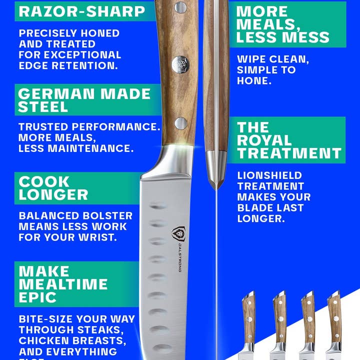Dalstrong - Wholesale Knife Set - 4-Piece Steak Knife Set | Gladiator Series | Dalstrong ©33