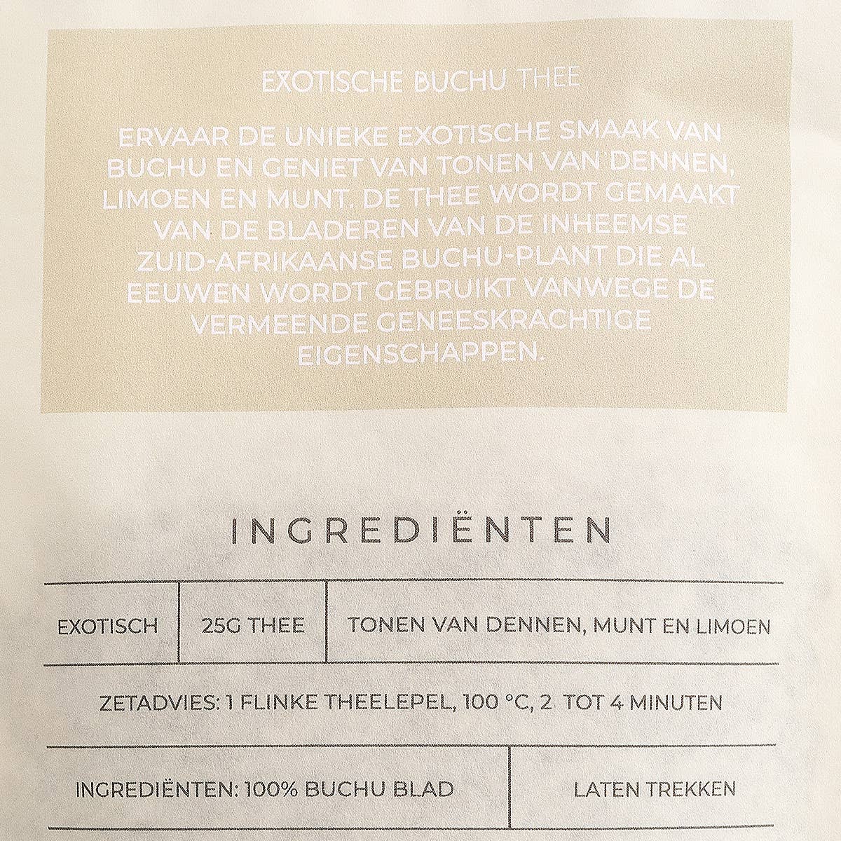 ARELO – wholesale Löst te – Exotiskt Buchu-te - Lotus - 25 gram1