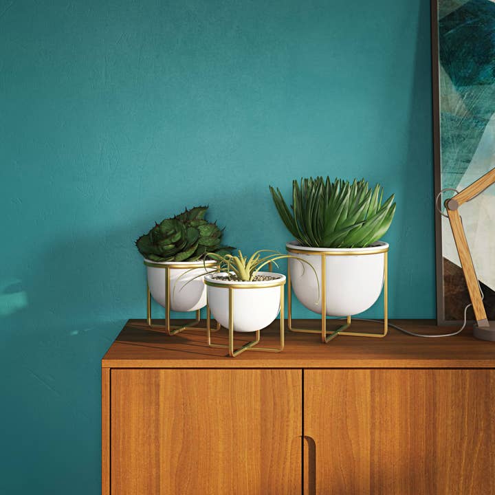 Aspire Home Accents - Vente Pot - Jardinières Kendi Mid-Century (lot de 3)1