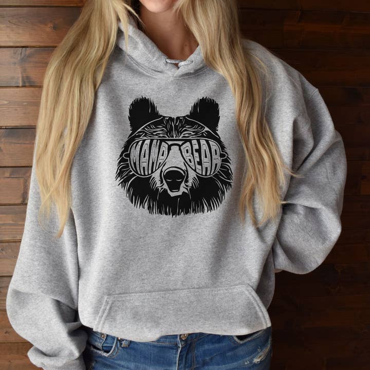 Mama Bear Gildan Crewneck or Hoodie Sweatshirt 001 for wholesale by 208T2.0