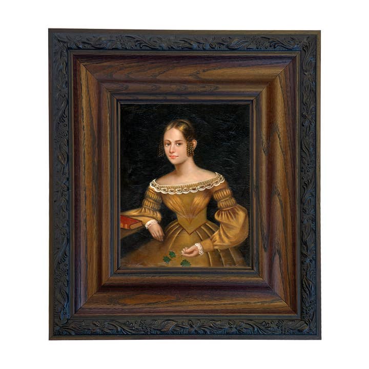 Madison Bay Co. - Historical Home Decor Reproductions - Wholesale Painting/drawing - Portrait of a Woman in Yellow Dress Painted Print on Canvas86