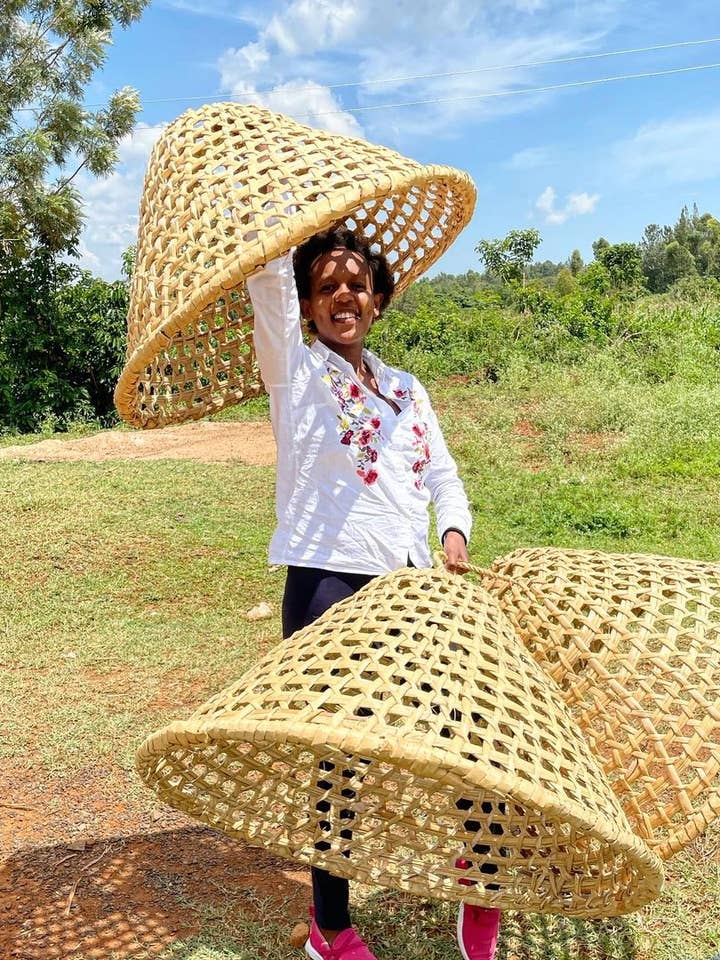Lámpara colgante Woven Basket para venta al por mayor de sifadesigns