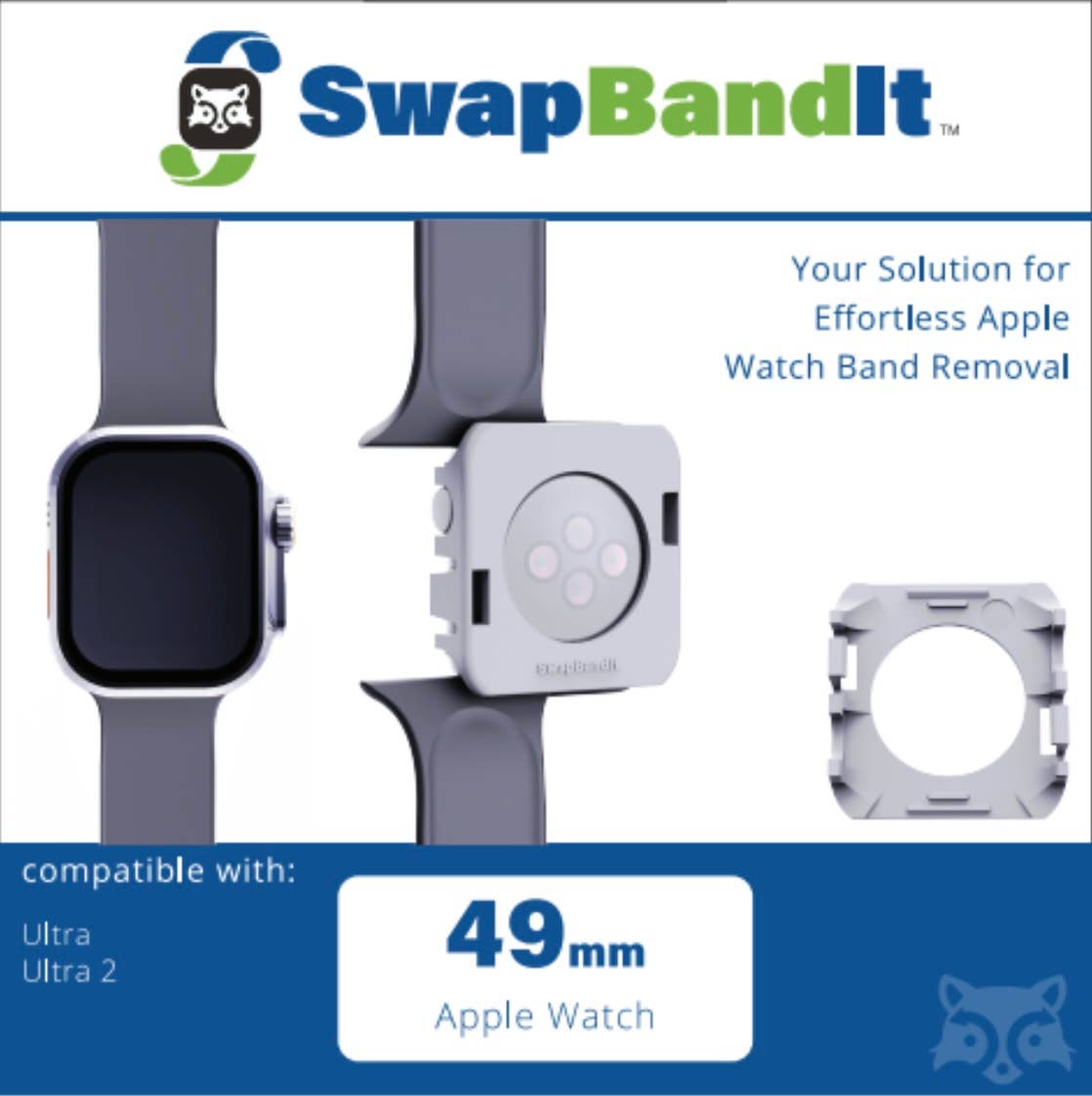 SwapBandIt™ - Vente Bracelet de montre – unisexe - SwapBandIt®-Accessoire de retrait de bracelet Apple Watch5