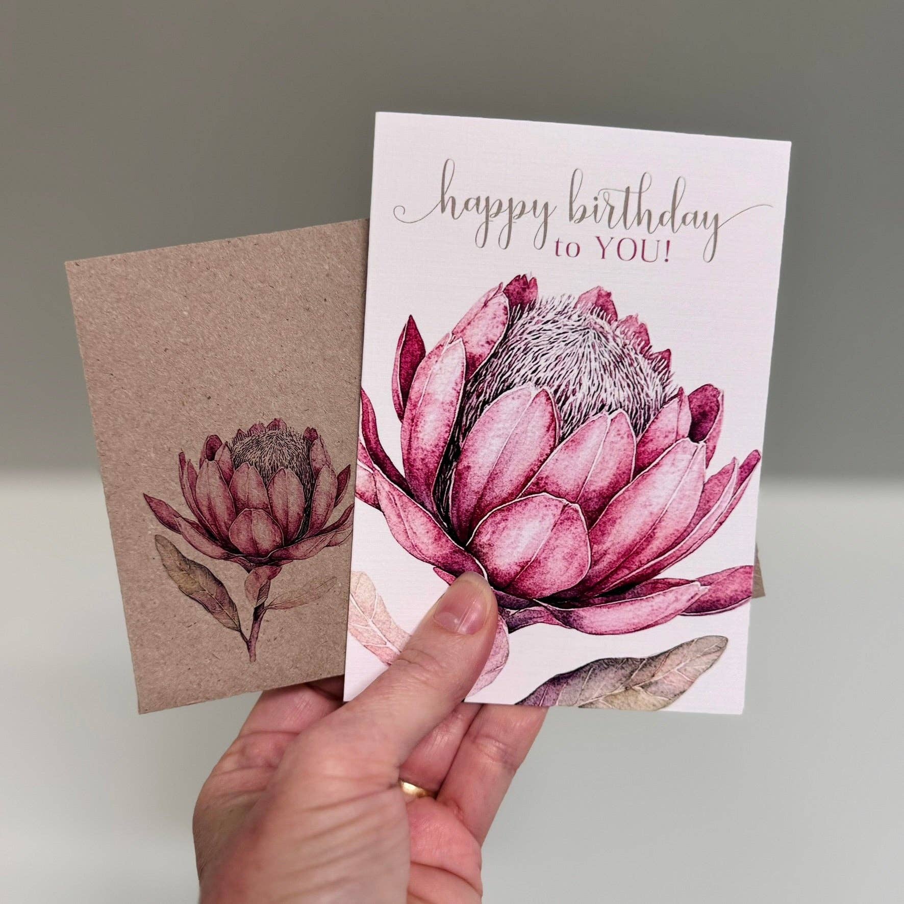 Scattered Seed Co - Wholesale Birthday card - Blush Florals Happy Birthday greeting cards - 4 designs6