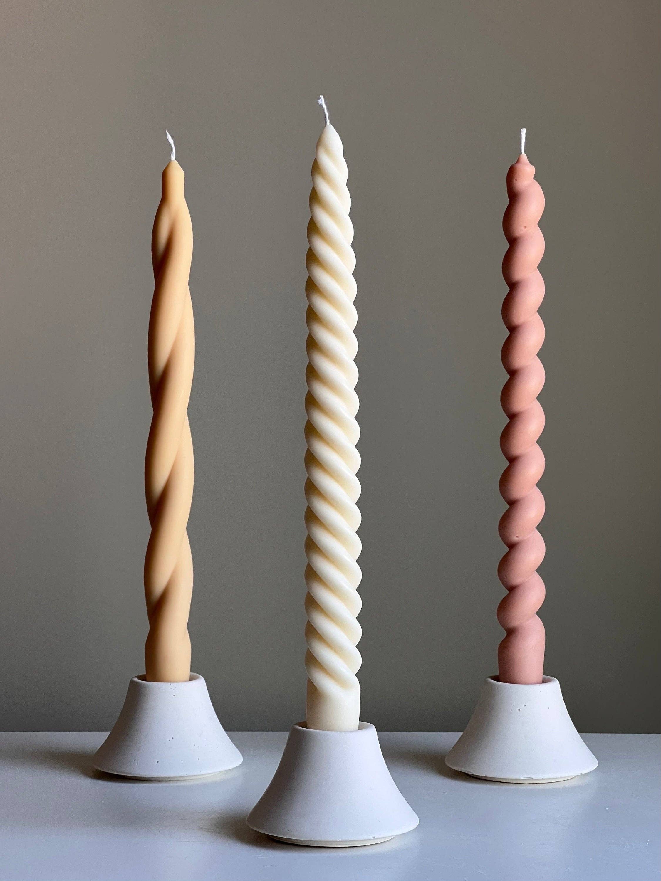 Estelle Studio - Wholesale Candle Holder - Round Jesmonite Candlestick Holder: Minimalist Table Decor6