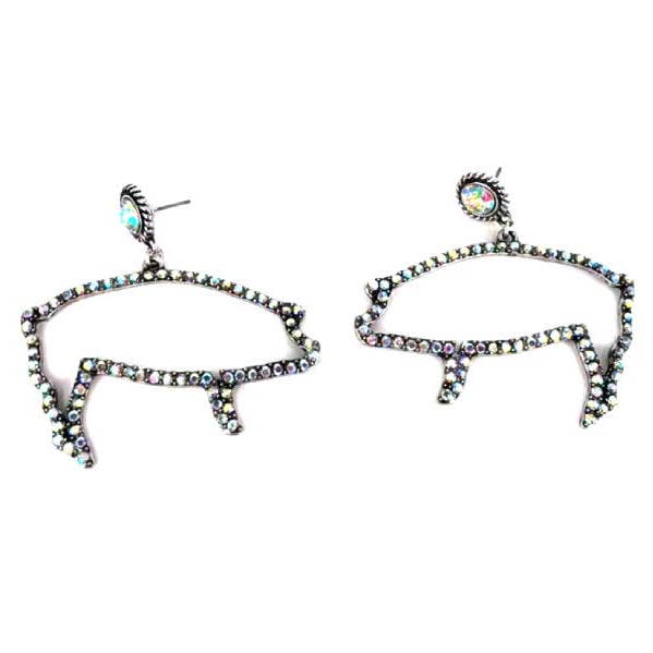 Westlicher AB Stein Schweineanhänger Ohrring für den Großhandel von Snowing West