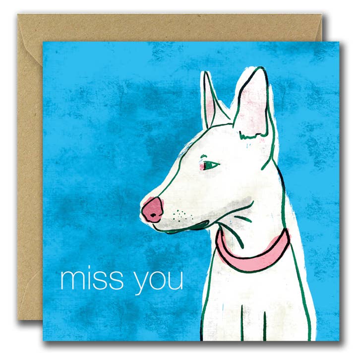 Miss You - FSC Card Love Card with Kraft Envelope for wholesale by She Designs He Prints