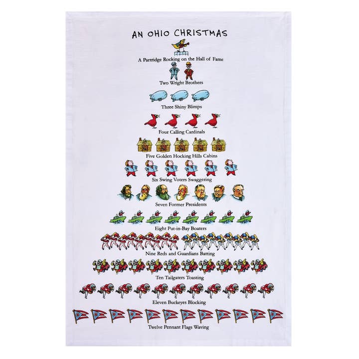 Un Asciugamano da Cucina Natalizio dell'Ohio - DAVID PRICE per la vendita all'ingrosso da parte di Peking Handicraft