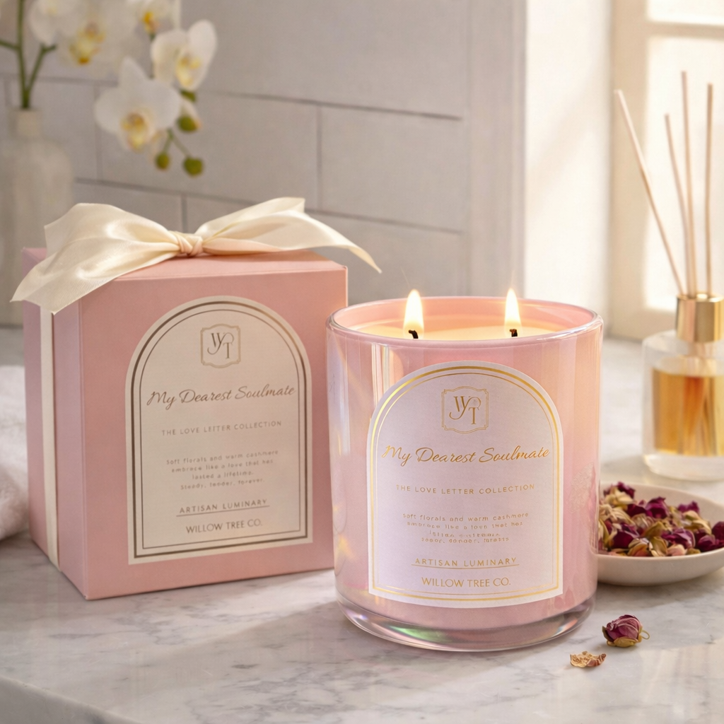 The Willow Tree Co - Wholesale Jar/Filled Candle - My Dearest Soulmate Luminary1