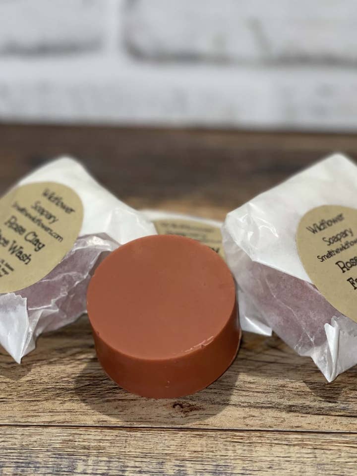 Rose Clay Face Wash for wholesale by Wildflower Soapary