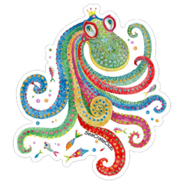 B McVan Designs - Wholesale Sticker - 3" Boho Octopus Sticker