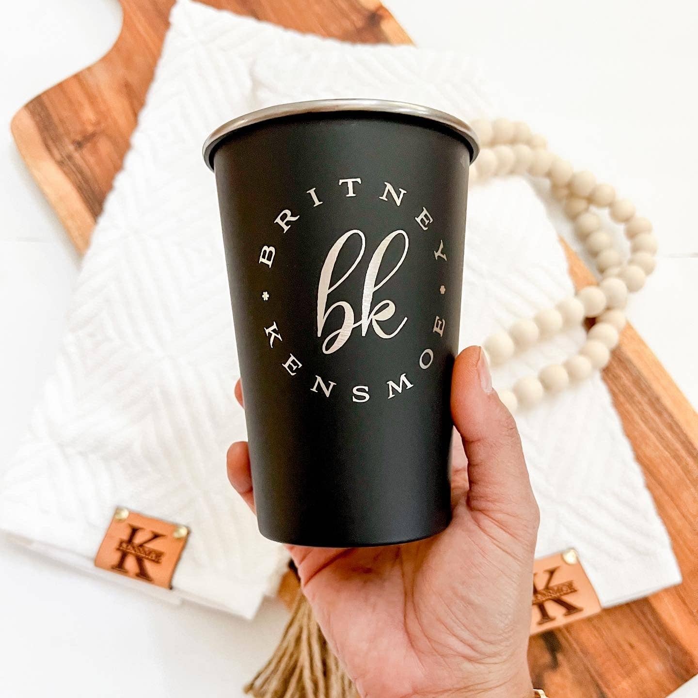 Mae Designs LLC - Wholesale Insulated Mug/Tumbler - Custom Engraved Pint Cup0