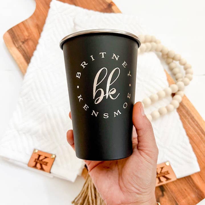 Mae Designs LLC - Wholesale Insulated Mug/Tumbler - Custom Engraved Pint Cup