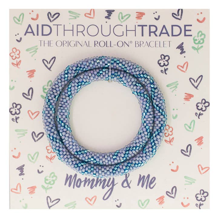 Aid Through Trade - Wholesale Beaded Bracelet - Mommy & Me Bracelets Sky - Great gifts for mom
