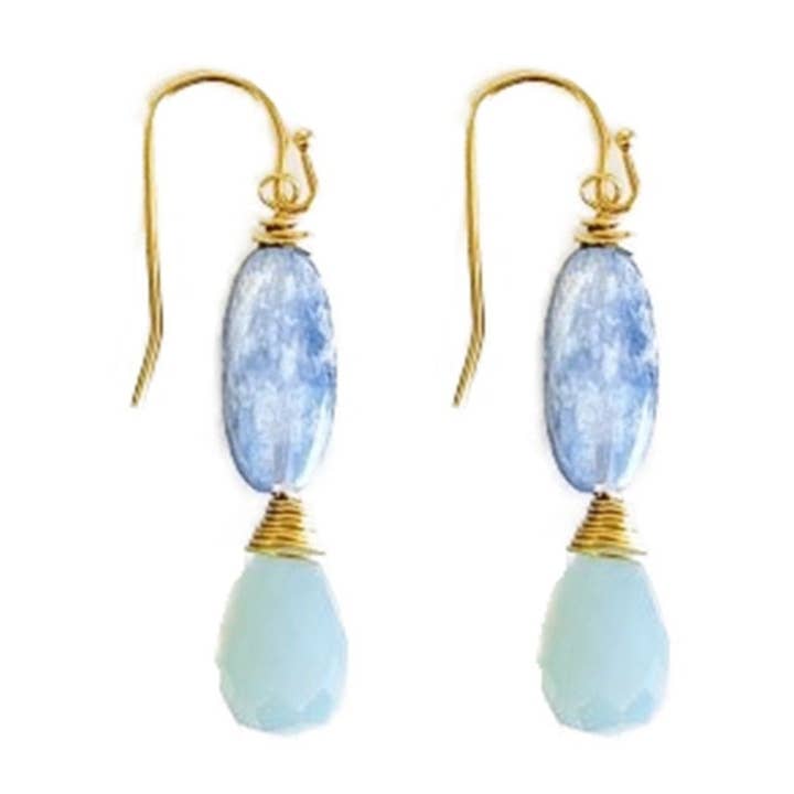 Boucles d'oreilles Azraq pour la vente par MINU Jewels