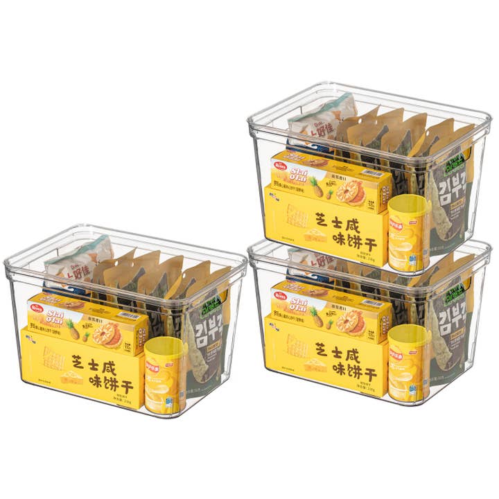 Quickway Imports – Recipiente para armazenar alimentos por atacado – Recipiente de Armazenamento Basicwise com Tampa8