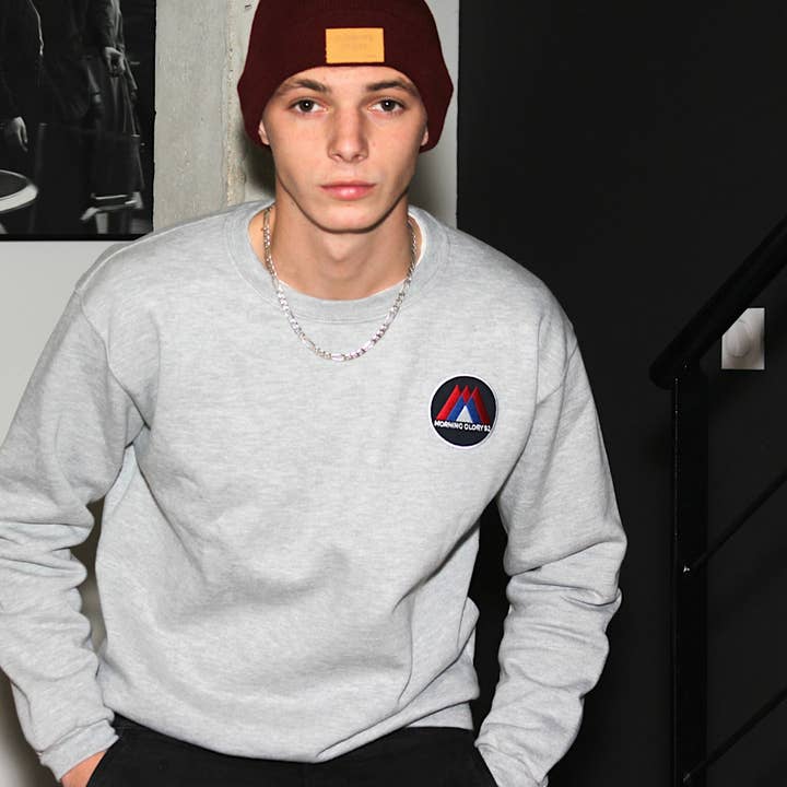 “MM” Sweatshirt - Morning Glory for wholesale by Morning Glory - La Casquette Française