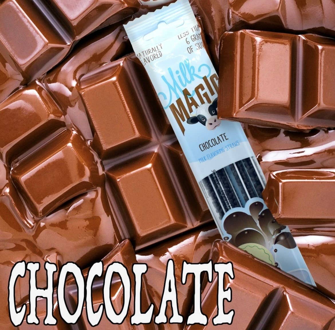 Magic Straws - Vente Paille - Pailles à lait aromatisées au chocolat Milk Magic1