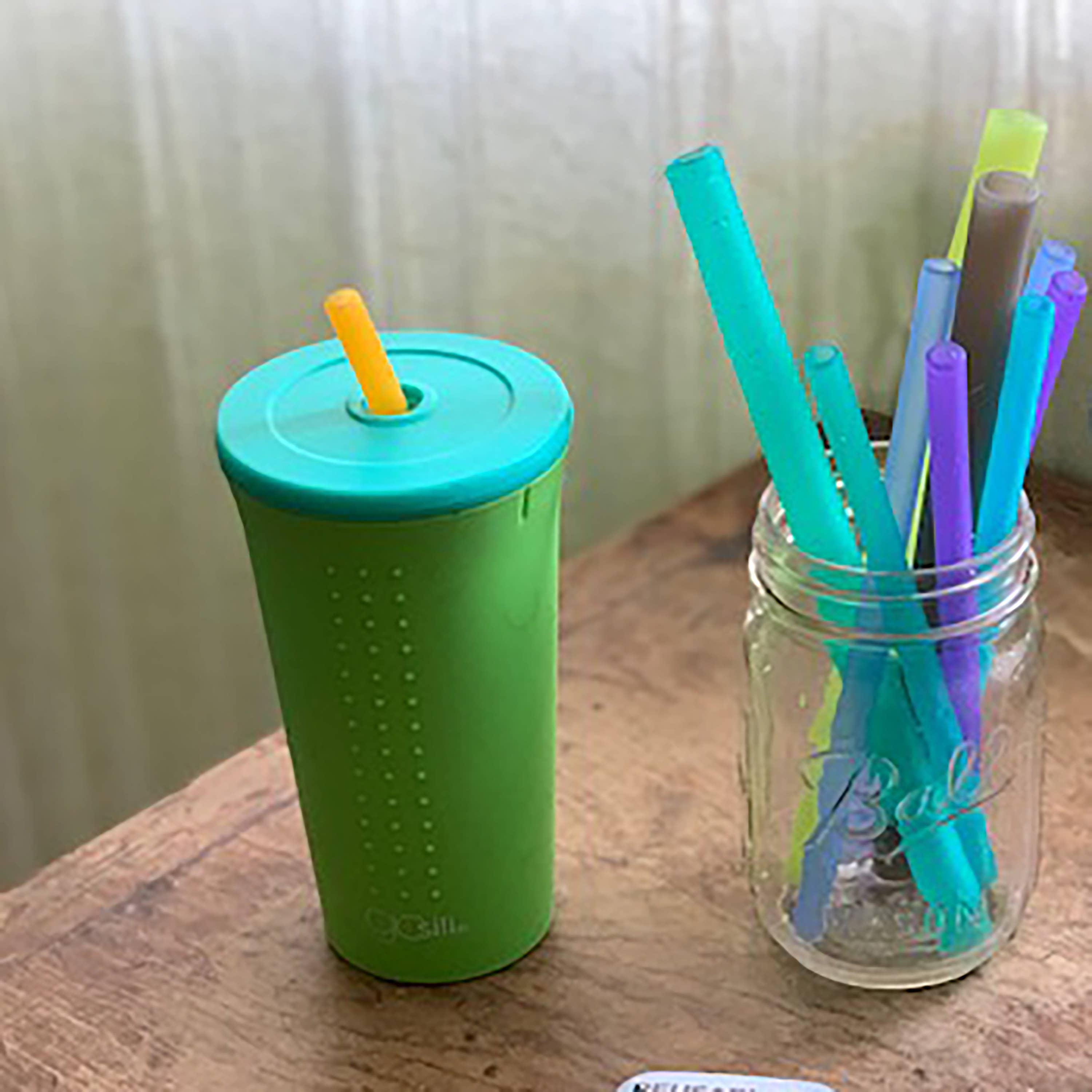 GoSili - Venta al por mayor Vaso/copa - Vaso con pajita de silicona de 16 oz20