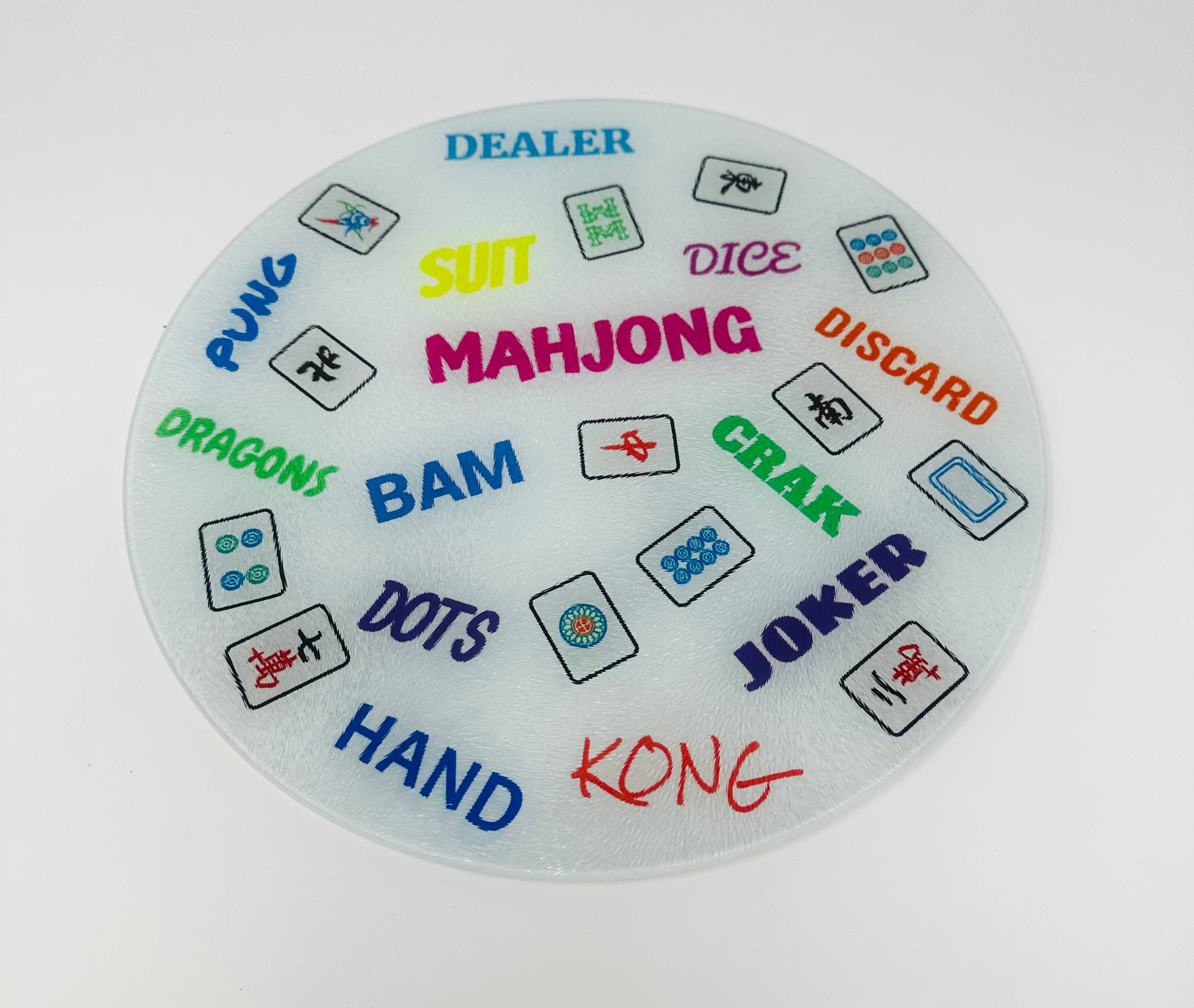 Resinate By KS / by KRISTIN SMITH - Venta al por mayor Tablas de cortar - Tabla de cortar Mahjong Lover, tabla de charcutería1