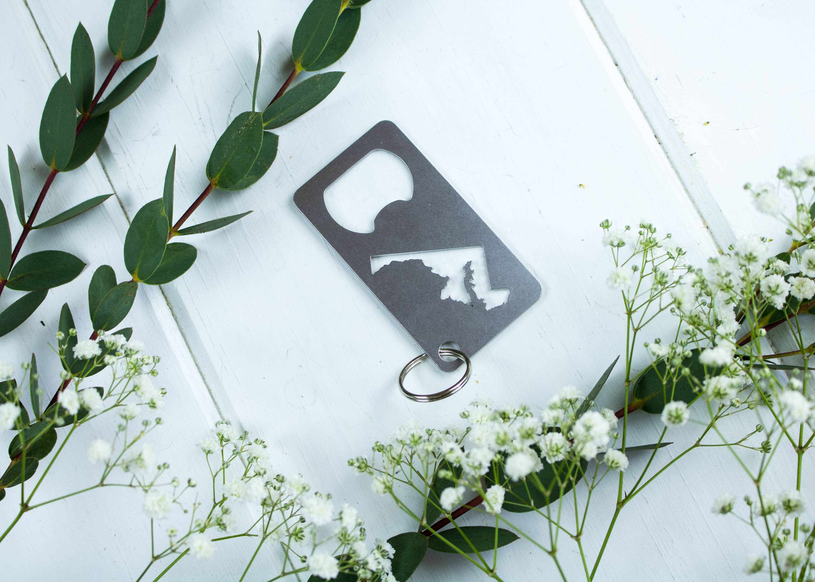 Iron Maid Art - Wholesale Bottle/Wine Opener - Maryland State Stainless Steel Beer Bottle Opener Gift Bar1