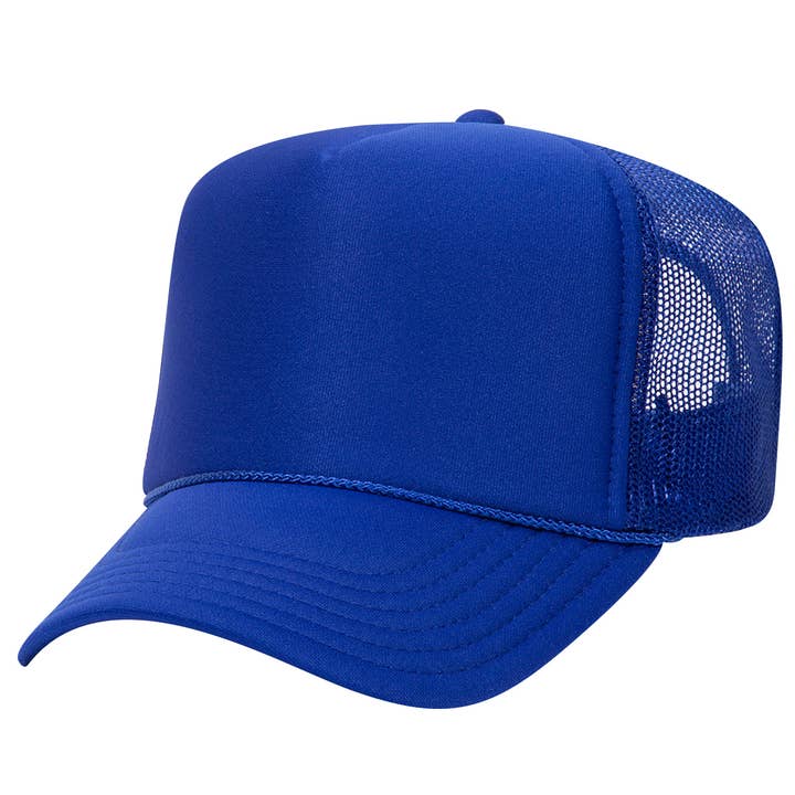 Otto 5-panel hoge kroon schuim-truckerpetten - effen kleuren - 39-165 voor wholesale door The Park Wholesale