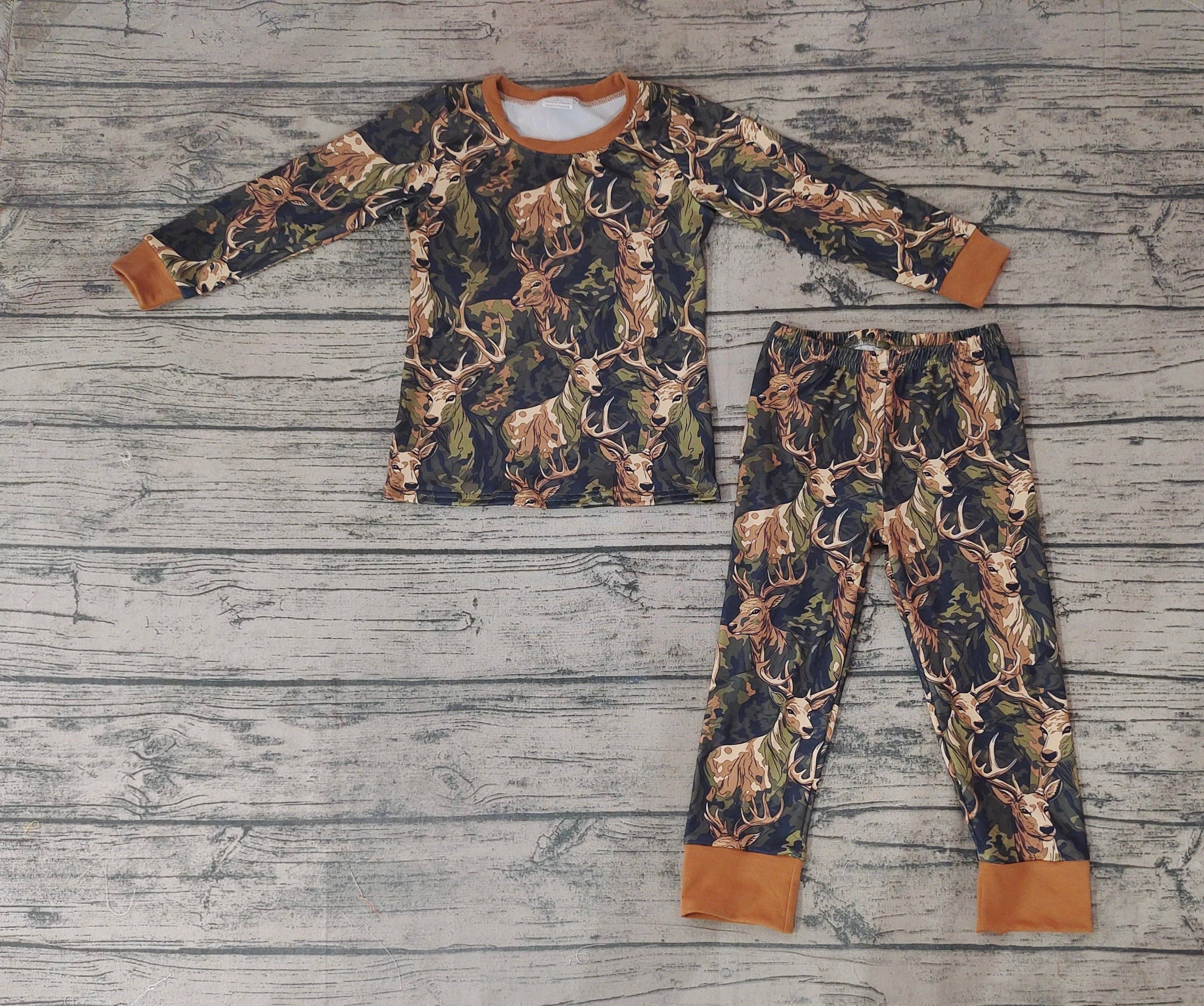 Aier Wholesale - Vente Haut et bas de pyjama – enfant - Chemise camouflage pour bébés et garçons, pyjamas, pyjamas1