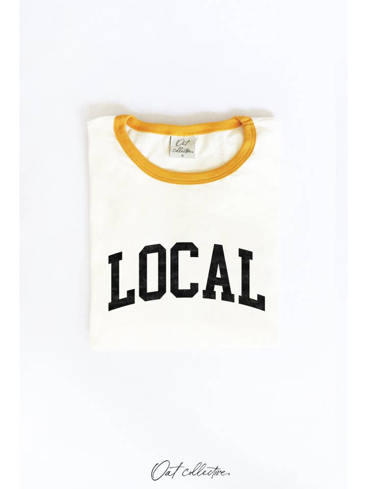 OAT COLLECTIVE - Wholesale Screen Printed T-Shirt - Women's - LOCAL Ringer Graphic T-Shirt7