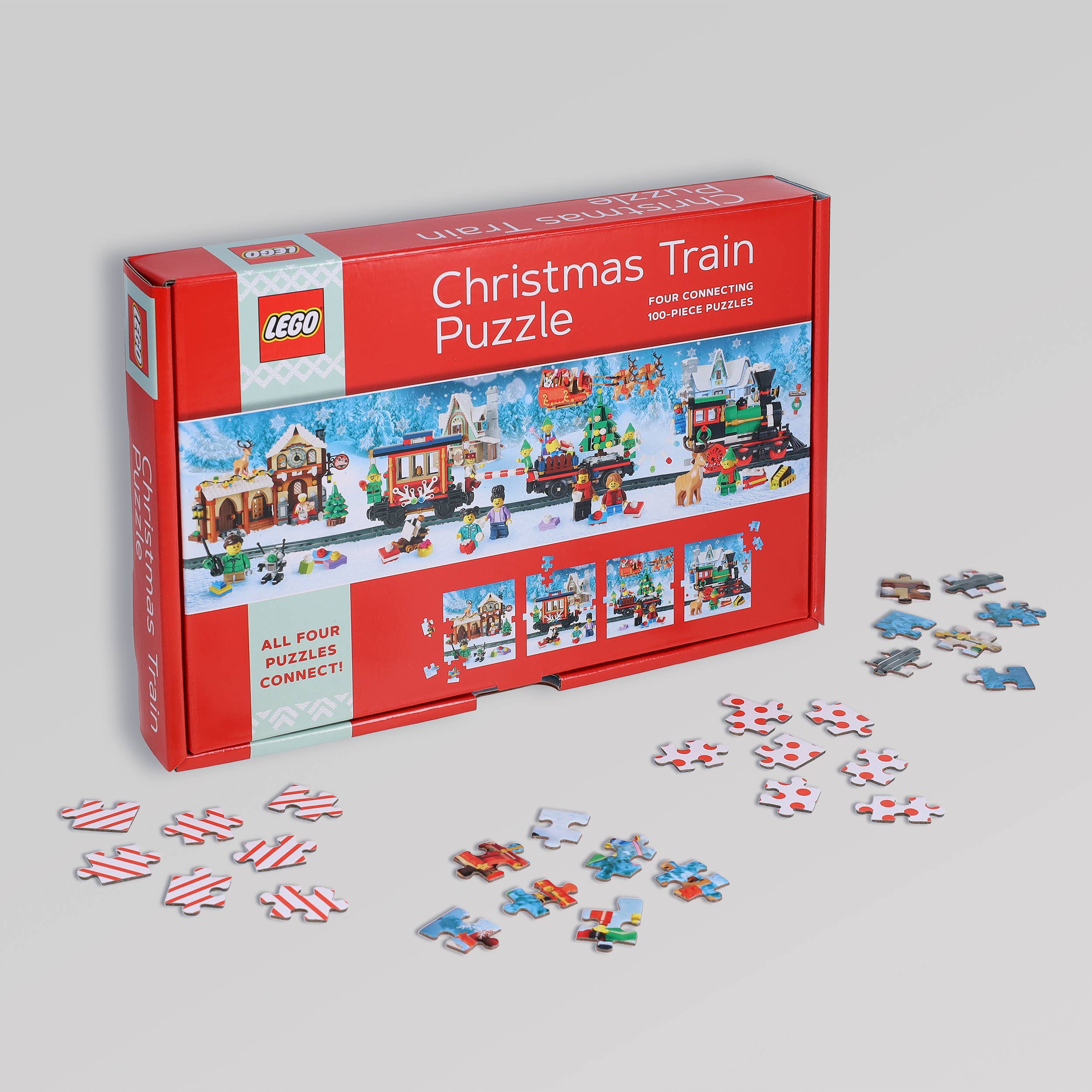 Chronicle Books - Wholesale Puzzle - Adult - LEGO Christmas Train Puzzle3