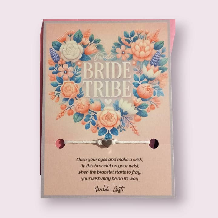 Bride Tribe wish bracelet for wholesale by Wilde Gifts UK