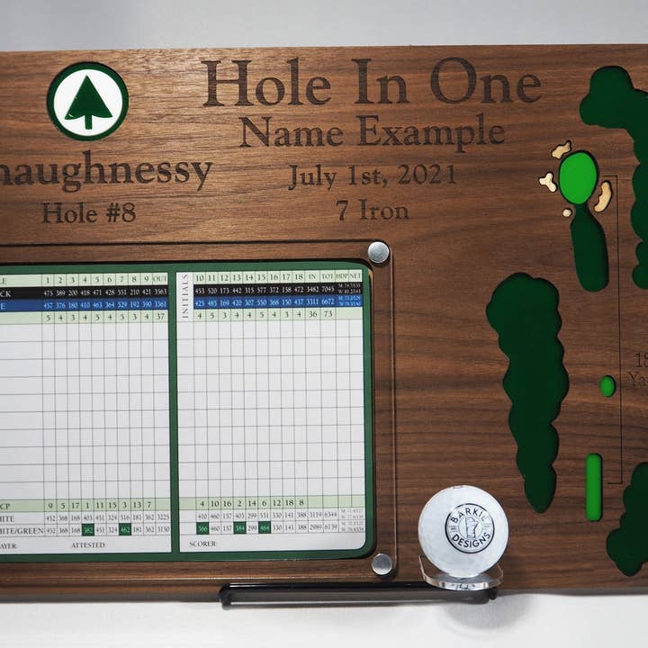 Customizable Golf Hole In One Plaque for wholesale by Barkie Designs