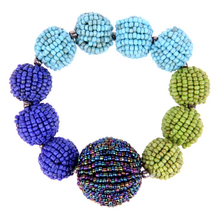 Stort center bold armbånd Turkis Lime for engroshandel hos Erik & Mike