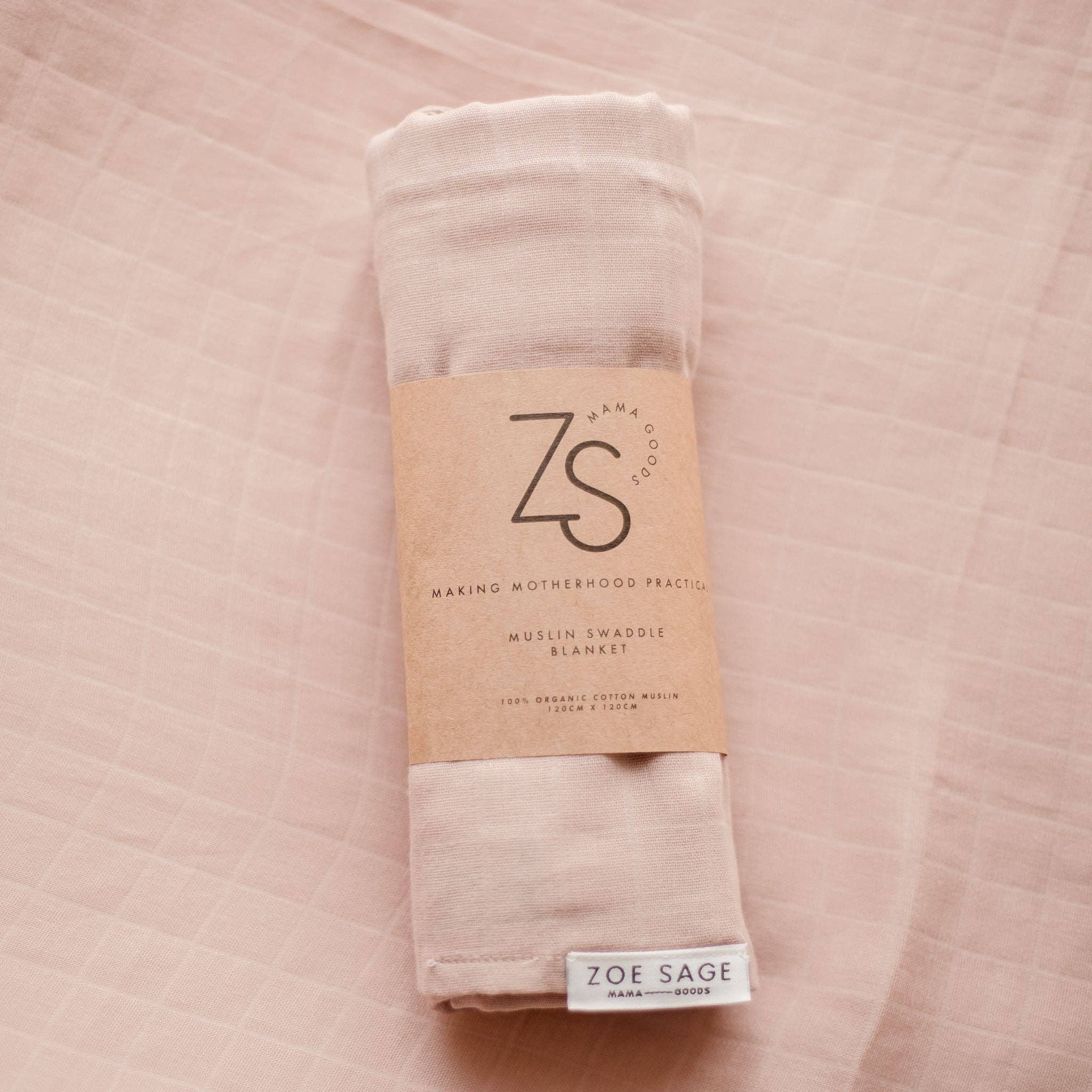 Zoe Sage - Wholesale Swaddle - Baby - Organic Cotton Muslin Swaddle Wrap - Sunset4