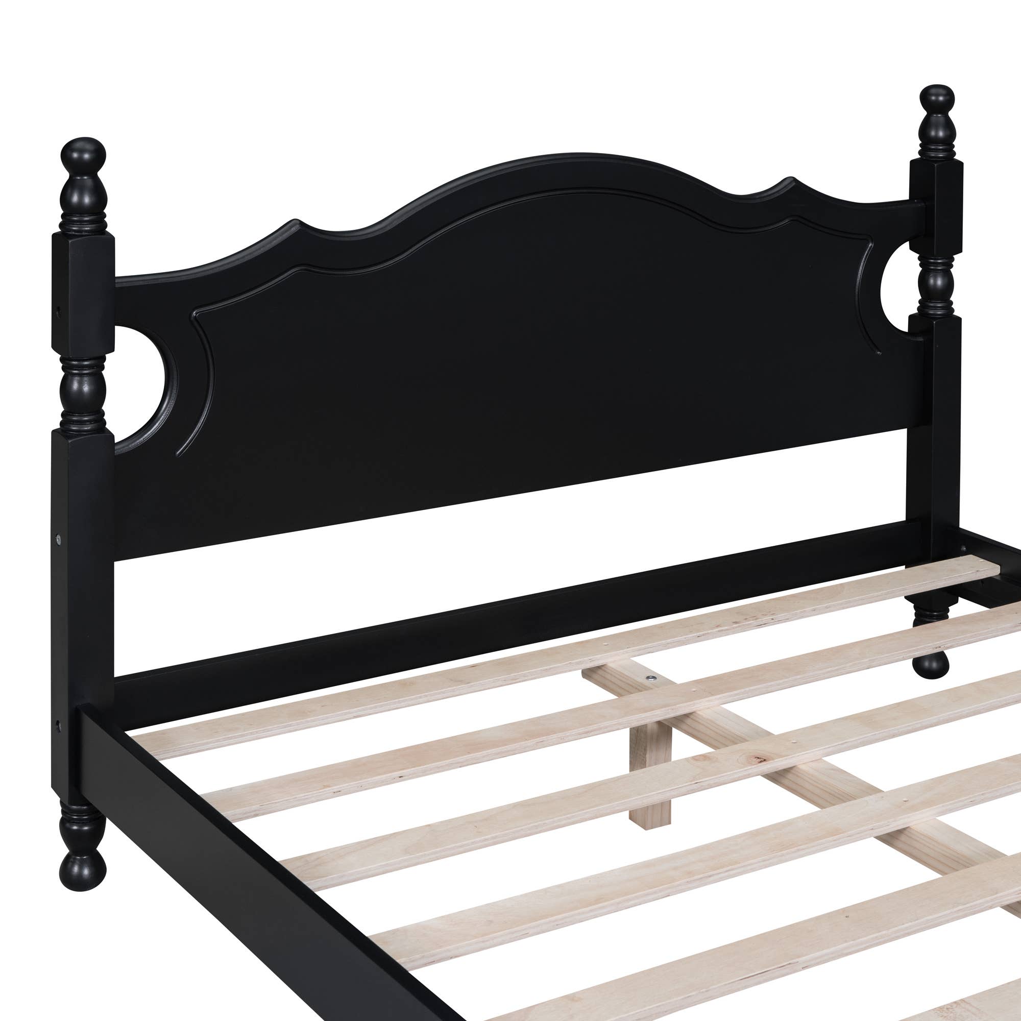 39F Inc. - Wholesale Bed - Queen/Full Size Wood Platform Bed Modern Renaissance style33