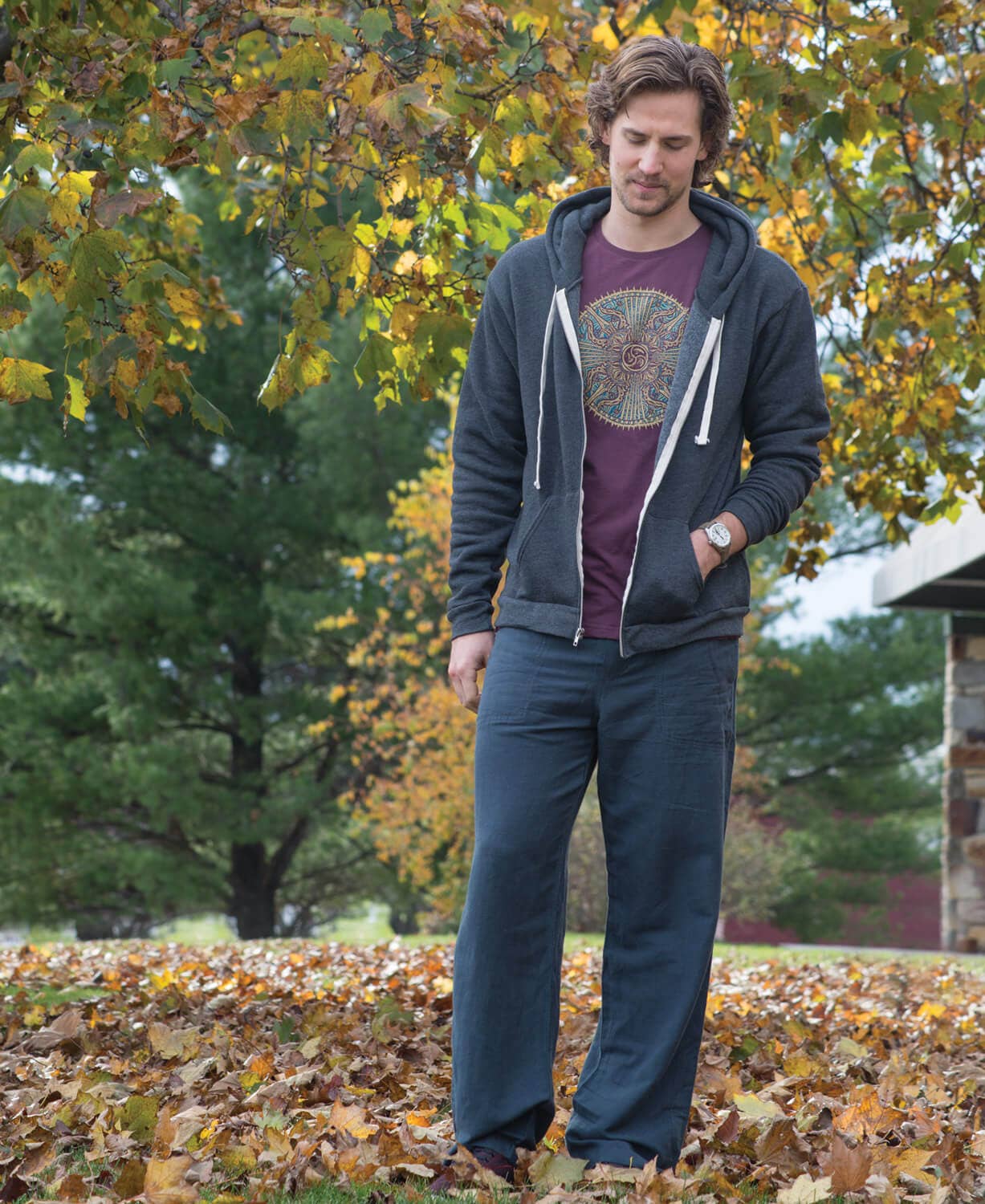 Soul Flower - Wholesale Pants - Men's - Hemp Yoga Pants - Midnight7