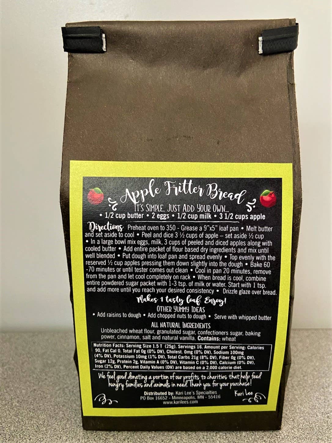 Kari Lee's Specialties - Vente Mélange pour pain - Mélange à pain aux pommes2