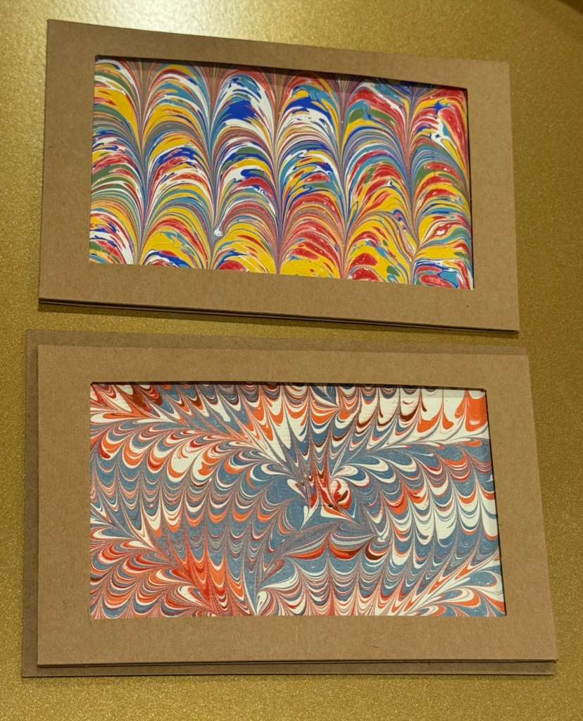 Marbling Art LLC - Wholesale Everyday Greeting Card - Hand-Marbled Framed Greeting Cards for any Occasion12