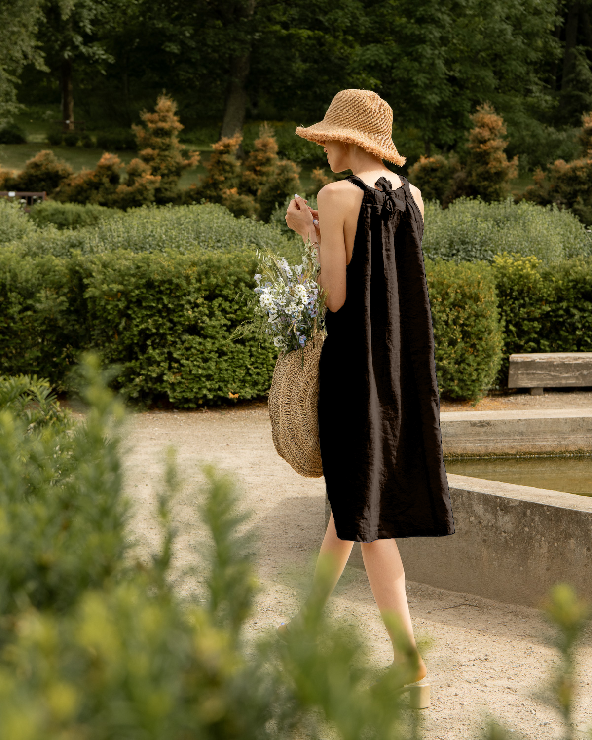 Sauths - Wholesale Dress - Women's - Ipanema - Linen Dress  in Various Colors1