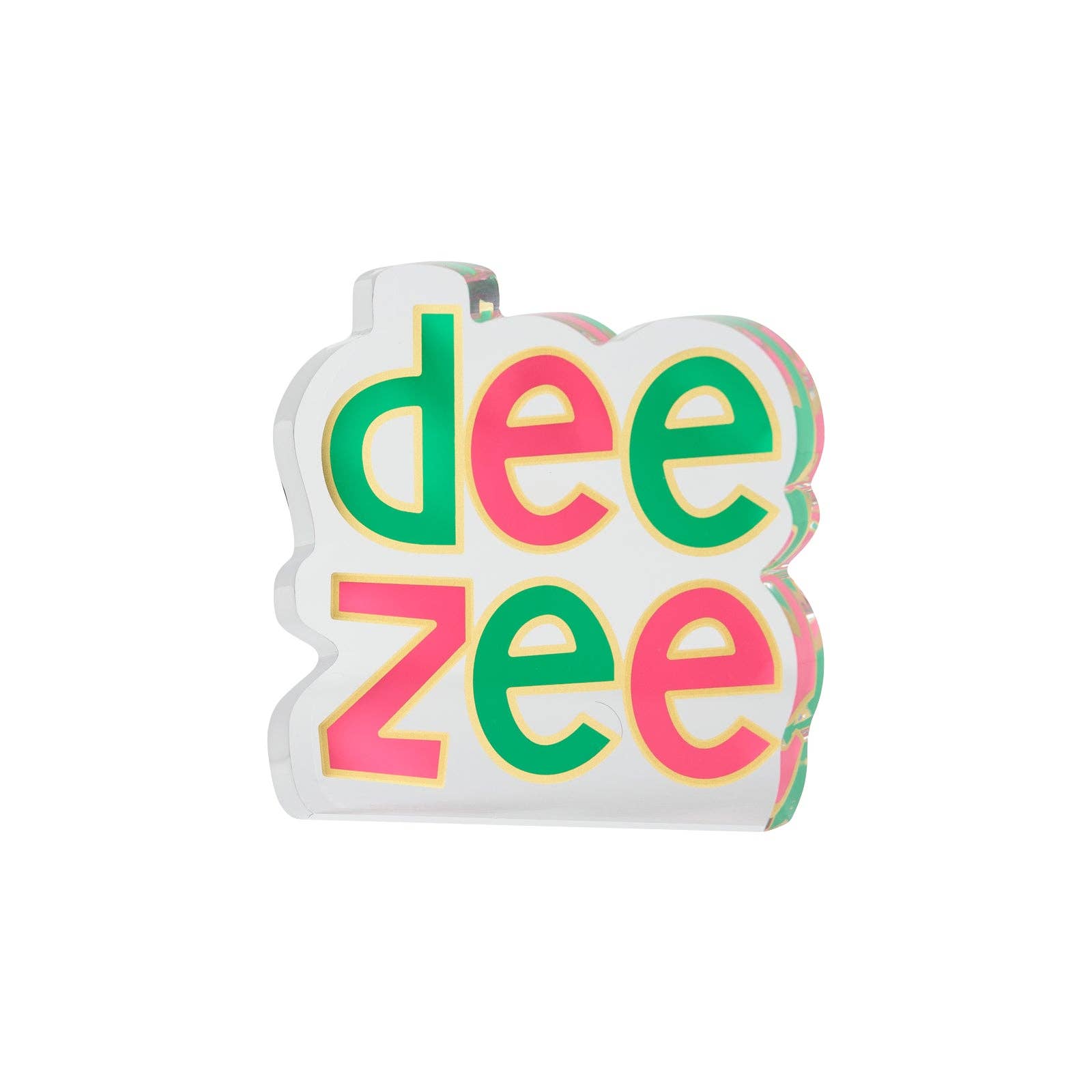 Over The Moon Greek - Wholesale Decorative Tabletop Object - Sorority Acrylic Shelf Sitter9