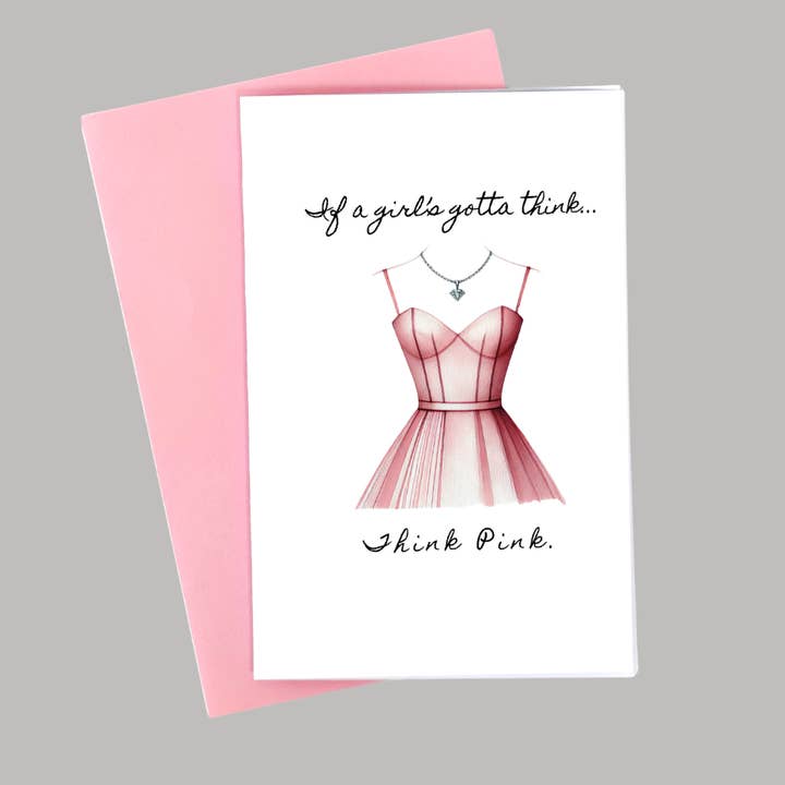 Piensa en rosa. para venta al por mayor de I Hart Pink Cards