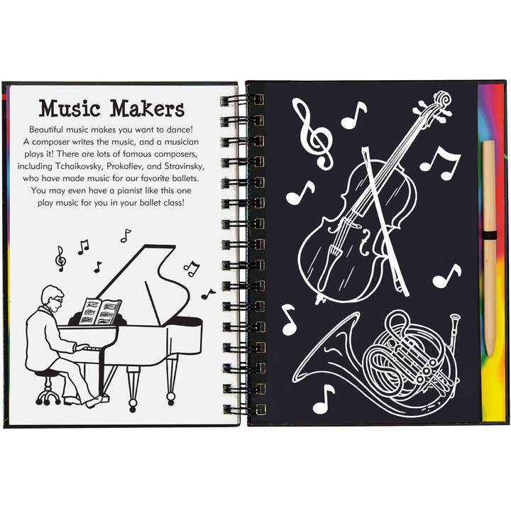 Peter Pauper Press - Wholesale Sketchbook/Sketchpad - Ballet Scratch and Sketch5